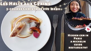 5-course Christmas menu @ Les Halles aux Grains - Christmas in Paris Vlog screenshot 2