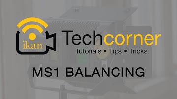 Ikan Corp: Tech Corner - Beholder MS1 3 Axis Gimbal balancing