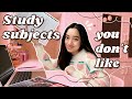 How to study subjects you dont like and score a 