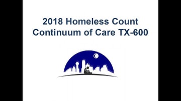 2018 Homeless Count Volunteer Training