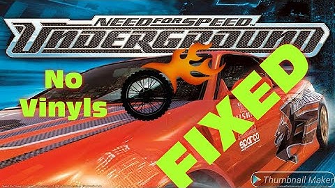 How to add vinyls in Need For Speed Underground | NFSU 1 No vinyls show on cars Fix