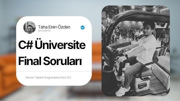 Nesne Tabanlı Programlama C# Form Proje Geliştirme Part 3/3