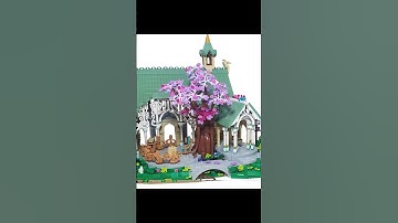 Is This Custom LEGO Rivendell Even Better Than The Official Set!?!?!?? #shorts