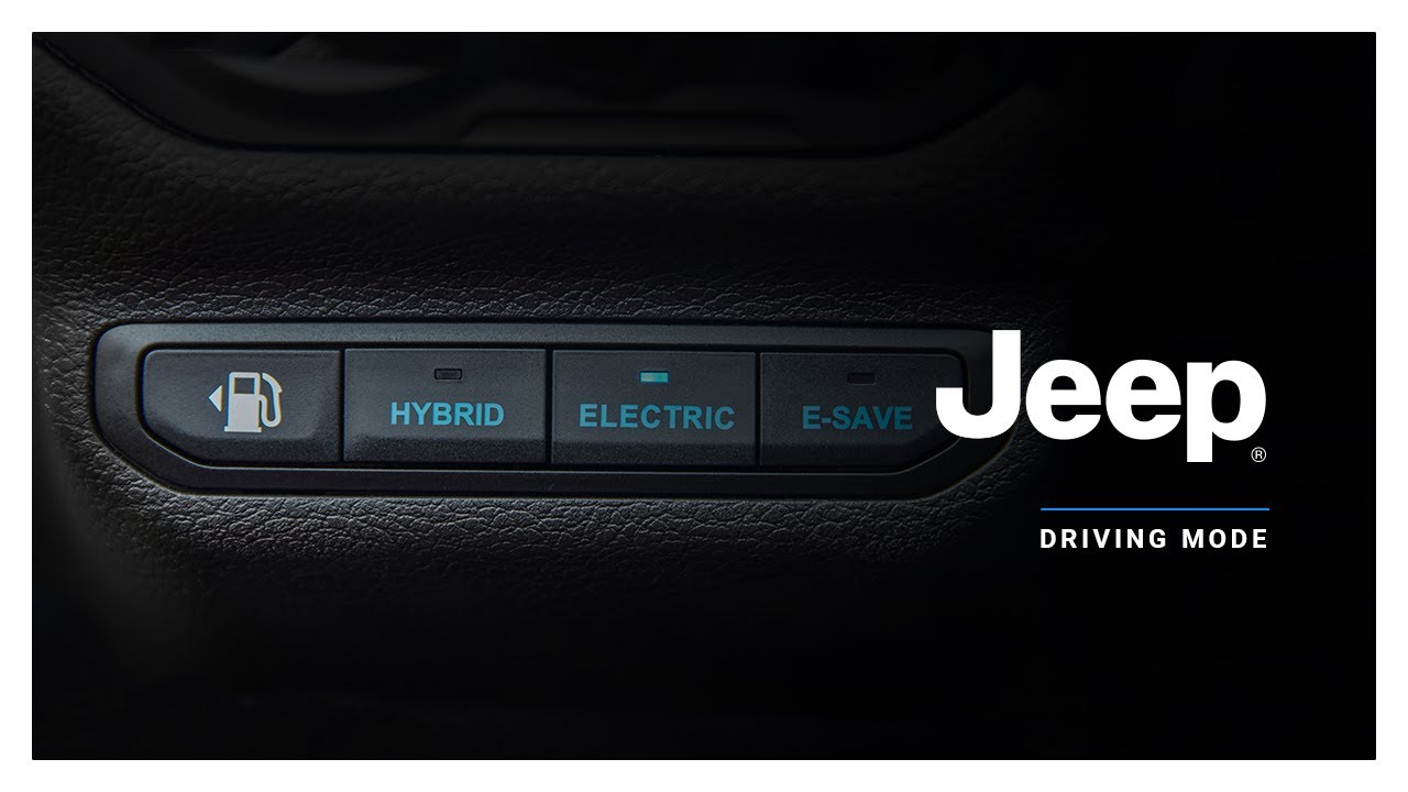 Jeep® | Wrangler 4xe Tips | The Three Driving Modes: Hybrid, Electric and  E-Save - YouTube