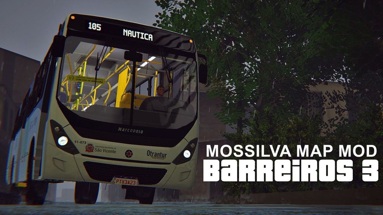 Mapa Barreiros 3 FASE 4: Linha 105 Sentido Terminal - Proton Bus Simulator