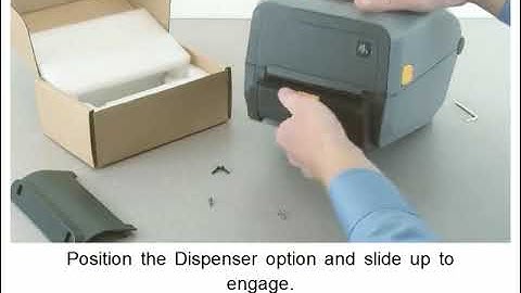 How to Install The Label Dispenser on The Zebra ZD420C Barcode Printer