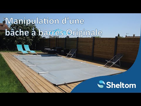 Bâche à barre pour piscine : manipulation et utilisation