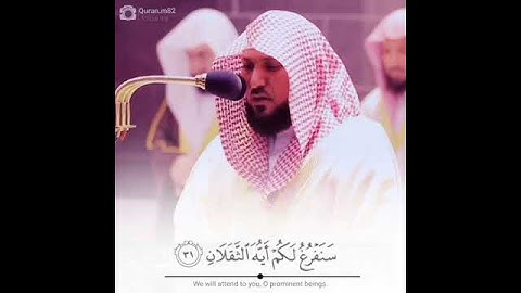 من روائع التلاوات : الشيخ/ ماهر المعيقلي - ماتيسر من سورة الرحمن .