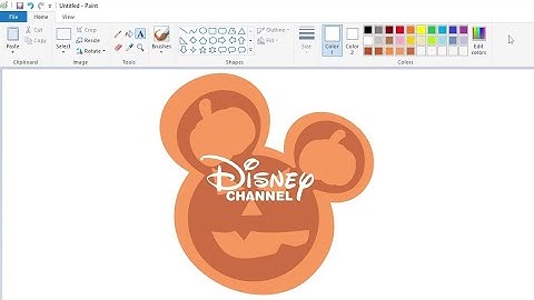 Hoe je een Halloween Disney Channel-logo tekent met MS Paint | Hoe je op je computer tekent