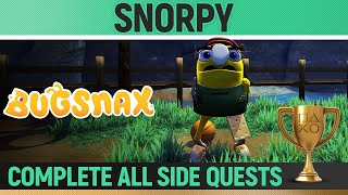 Bugsnax - Snorpy - All Side Quests 100%  🏆 - Sidetracked - Trophy Guide