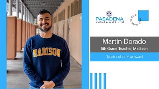 2025 PUSD Teacher of the Year:  Martin Dorado