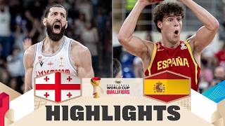 Georgia 🇬🇪 v Spain 🇪🇸 | Highlights | FIBA Basketball World Cup 2027 European Qualifiers