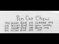 Pen cap chew  w kurts handwritten lyrics early messianic nirvana demo for these last now days