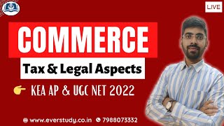 Top MCQs on Tax & Legal Aspects | Karnataka Assistant Professor 2022 | Commerce