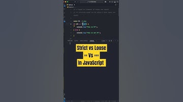 Strict vs Loose equality operator #javascript #coding #programming