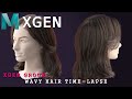 MAYA : XGEN - Wavy hair groom TIME-LAPSE (웨이브 헤어 그룸 타임랩스)