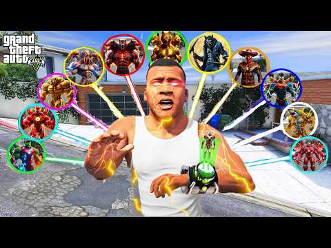 Franklin Upgrades Into EVERY WOLF To Save Avengers Using a Magical Watch in GTA 5!