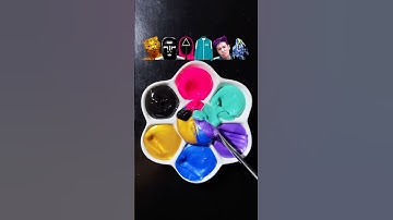 Guess the mixed colors of Squid Game 2 （Part 14） #squidgame2 #squidgame #colormixing #satisfying