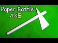 How to make a paper battle axe  easy  tutorial