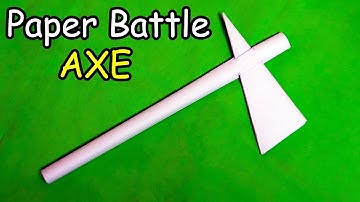 How to make a Paper Battle Axe | Easy | Tutorial