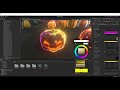 Customisable Halloween pumpkin fx shader | Get it on Unity asset store #shaders #3dgamedevelopment