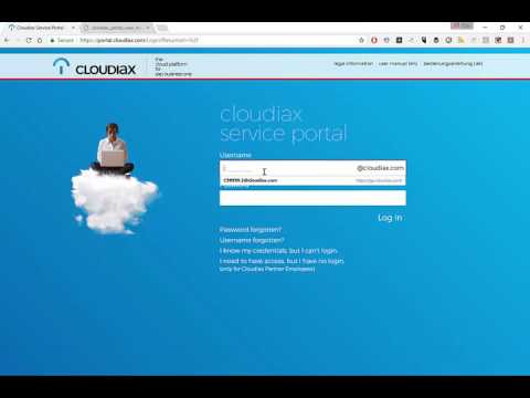 01 Cloudiax Service Portal - Introduction
