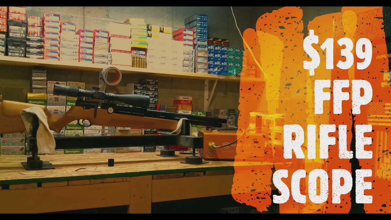 $139 MONSTRUM TACTICAL FFP 6-24X50mm ON A AIR RIFLE