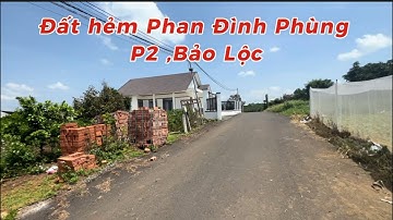 Đất hẻm đường Phan Đình Phùng, Phường 2, Bảo Lộc, Lâm Đồng giá ngộp