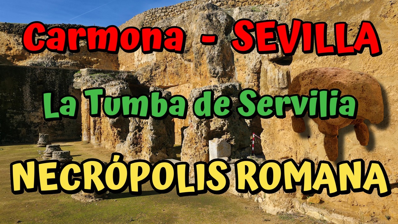 CARMONA🏟️ NECRÓPOLIS ROMANA 👣Un paseo entre tumbas milenarias🗿 Tumba de Servilia 🐘Tumba del Elefante
