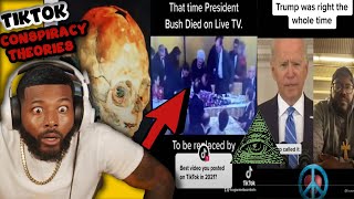 Bush ☠️ed On Live TV? Conspiracy Theory TIK TOKS That Will Make You Question Reality l REACTION