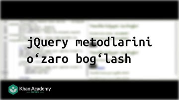 jQuery metodlarini o‘zaro bog‘lash | Veb sahifalarni jQuery bilan interaktiv qilish | Dasturlash