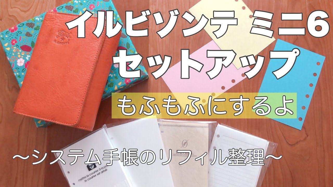 ＊【 セットアップ】イルビゾンテ手帳•ミニ6/溜まったリフィル整理