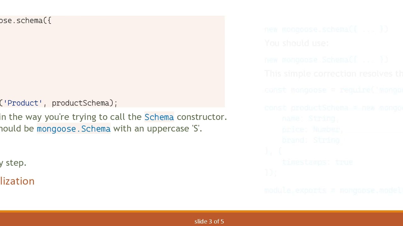 Resolving the TypeError: mongoose.schema is not a constructor in Your Node.js Application