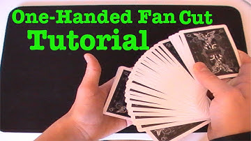 One Handed Fan Cut - Card Flourish Tutorial