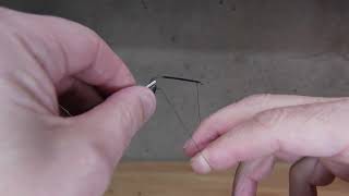 Lesson 10: Creating a half hitch with your fingers. Beginning Fly Tying -