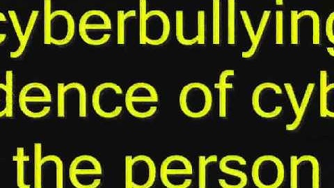 Anti-Bullying Music Video