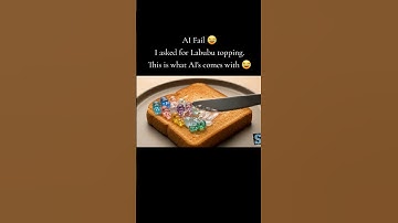 ASMR Epic AI Fail - Labubu topping on toast #foodasmr #food #satisfying #asmrfood #visualasmr #ai