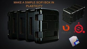 Make A Simple Scifi Box In Plasticity and Substance Painter #plasticity #scifi #3dmodeling
