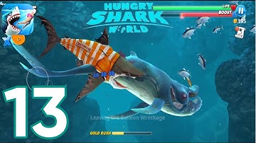 Hungry Shark World - Gameplay Walkthrough Part 13 - Inmate Shark Unlocked (Android, IOS)