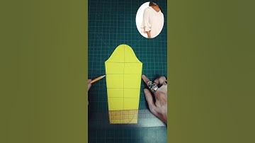 Patternmaking for Fashion Design #Shorts | How to Make Sleeves with Flounce