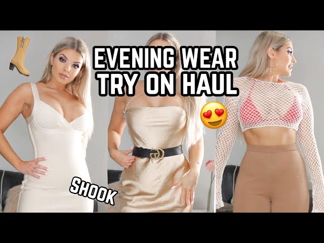 LUXE EVENING WEAR HAUL + TRY ON  SHOOK  HOUSE OF CB  JASMINE HAND