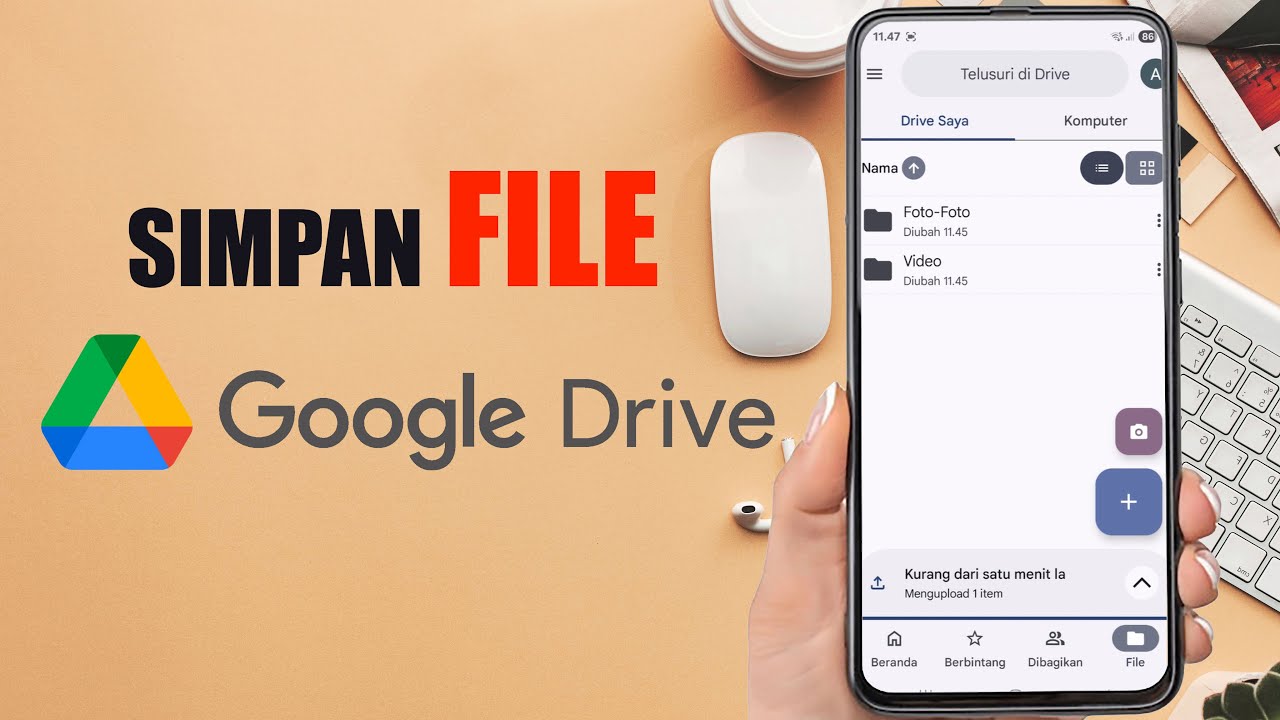 Cara Menyimpan File di Google Drive | Upload Video dan Foto ke Google Drive