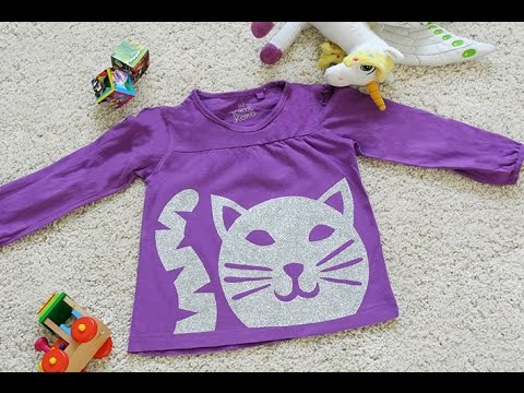 DIY Glitter Kids Shirt - Glitzer Kindershirt - YouTube