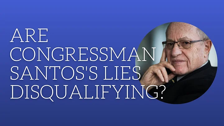 Are congressman Santos's les disqualifying?