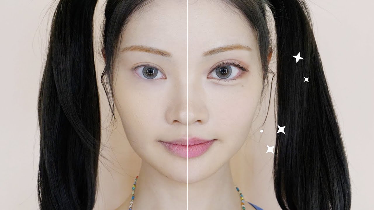 ENG)현실 포토샵 메이크업!! 눈 2배로 키우는 법 BIG EYES makeup/Korean