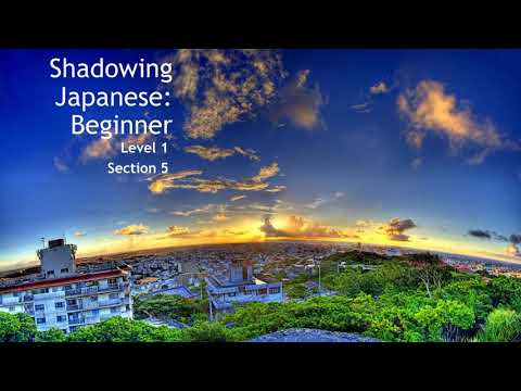 Shadowing Beginner Japanese - Level 1 Section 5