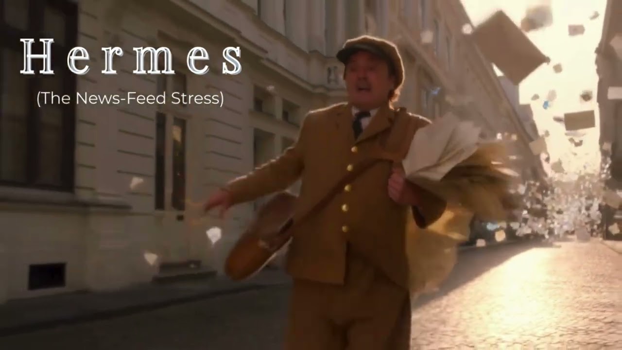 Hermes – Instant Burnout (The News Feed Stress) | Greek Mythology 2026 #Edutainment #HermesModern
