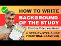  how to write the background of a study in a research paper a stepbystep guide 