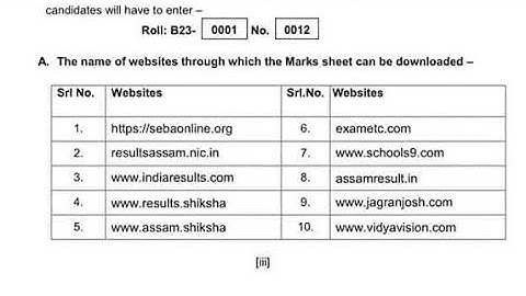 HSLC Result 2023. How to Check HSLC results 2023. Top 10 Website Sebaonline.org, resultassam.nic.in