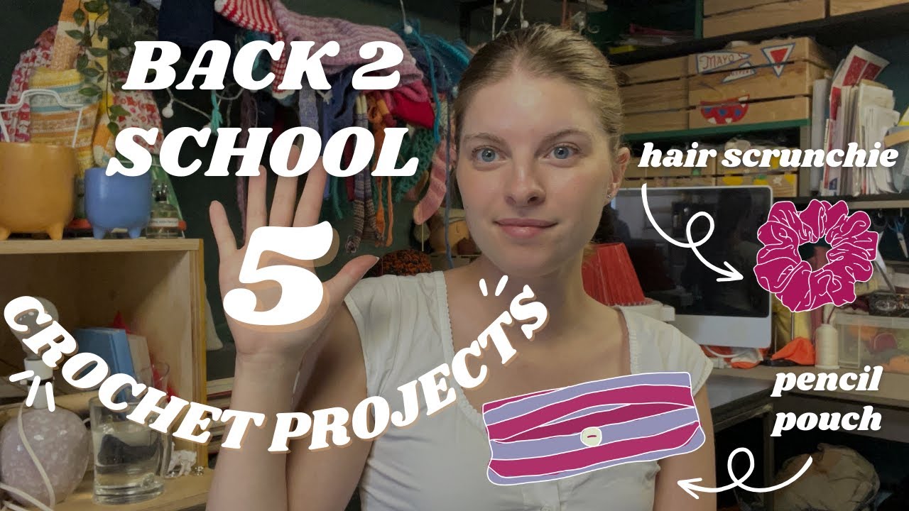 5 Back to school crochet tutorials (beginner friendly)